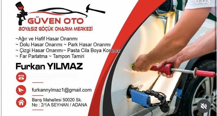 Güven Oto Boyasız Göçük Onarım Merkezi